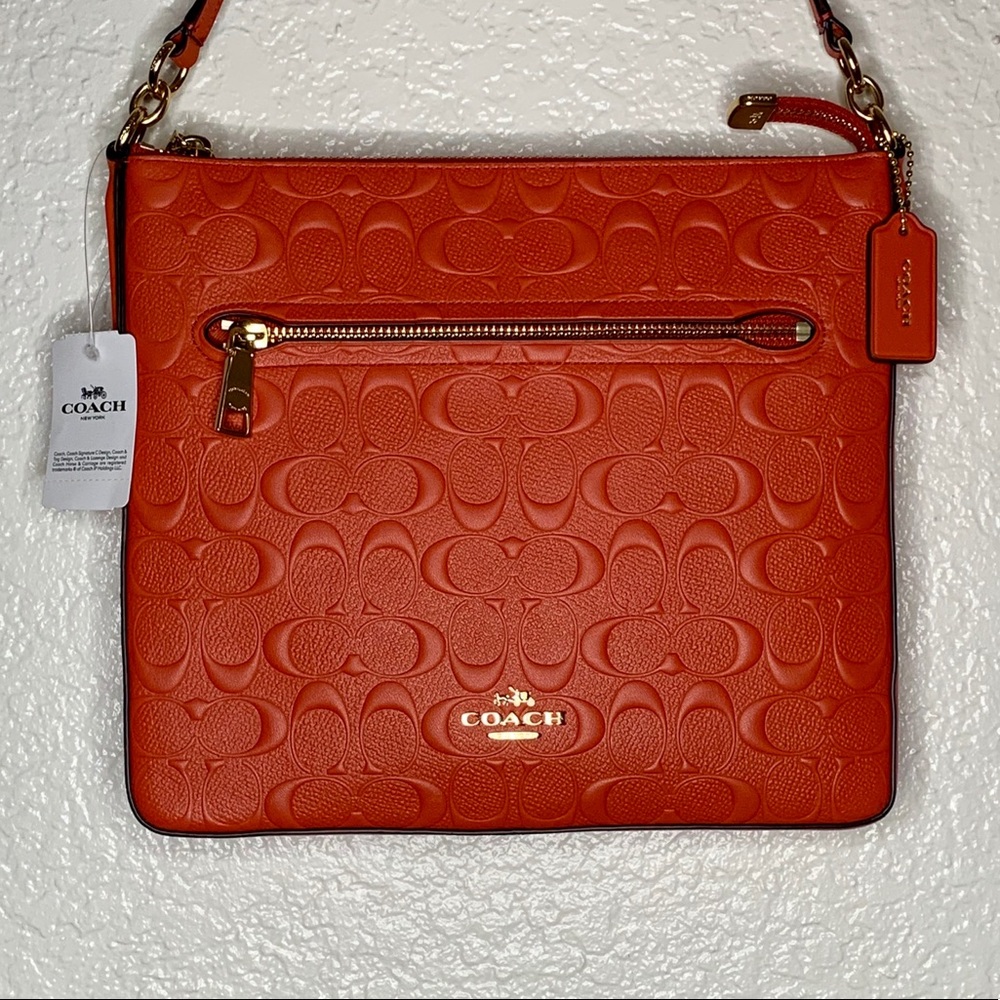 COACH Crossbody Bags Signature Gazette orange